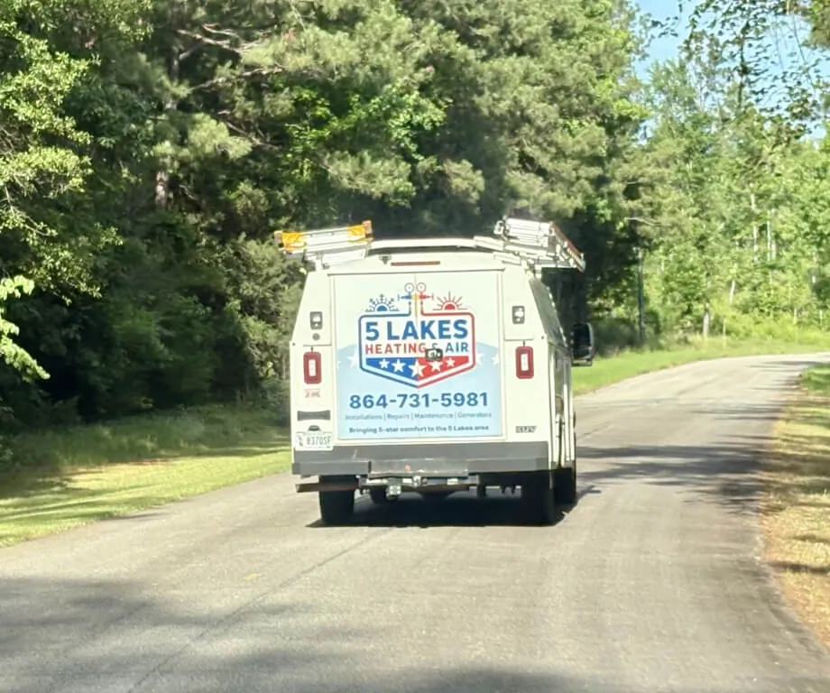 5 Lakes Heating & Air service van
